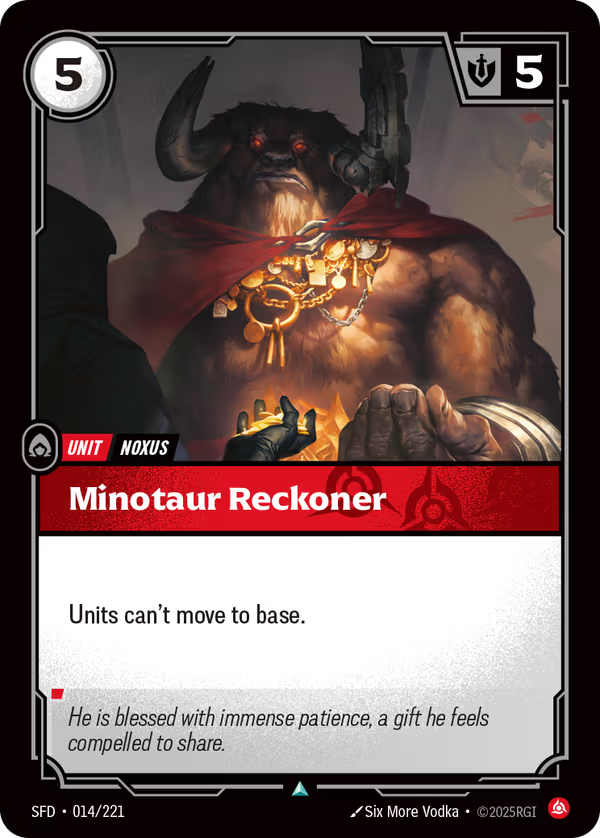 Minotaur Reckoner [SFD-014/221] [Spiritforged]