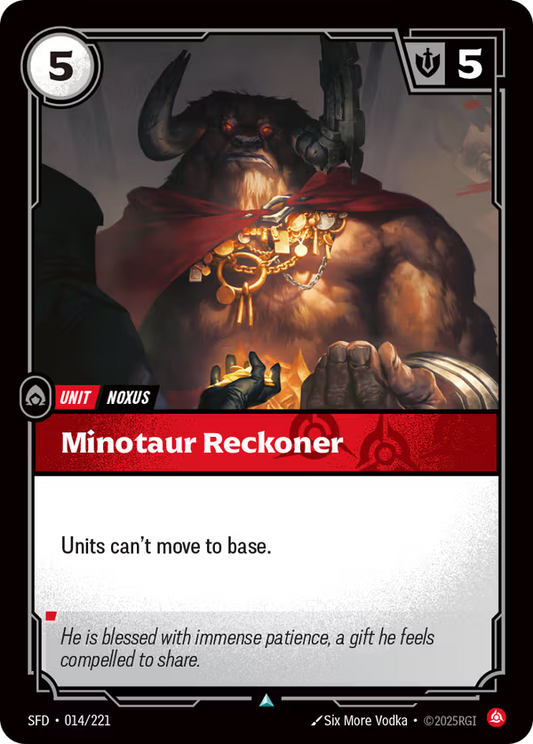 Minotaur Reckoner [SFD-014/221] [Spiritforged]
