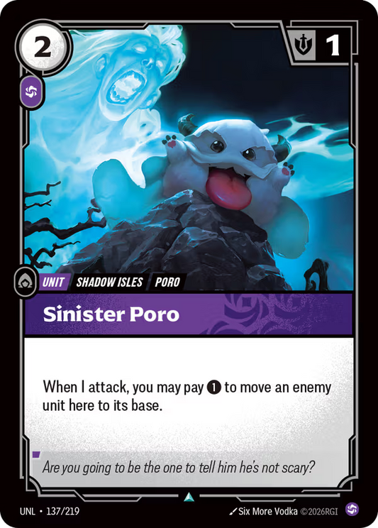 Sinister Poro [UNL-137/219] [Unleashed] [Foil]