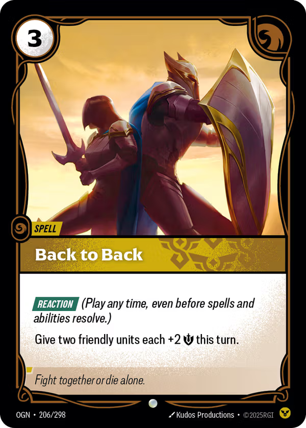 Back to Back [OGN-206/298] [Origins]