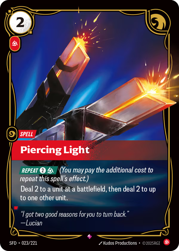 Piercing Light [SFD-023/221] [Spiritforged]