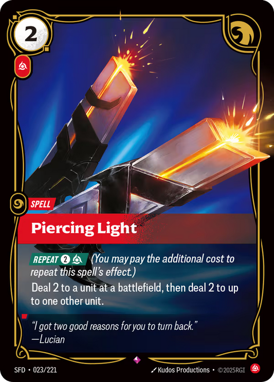Piercing Light [SFD-023/221] [Spiritforged]
