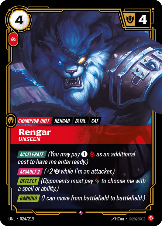 Rengar, Unseen [UNL-024/219] [Unleashed]