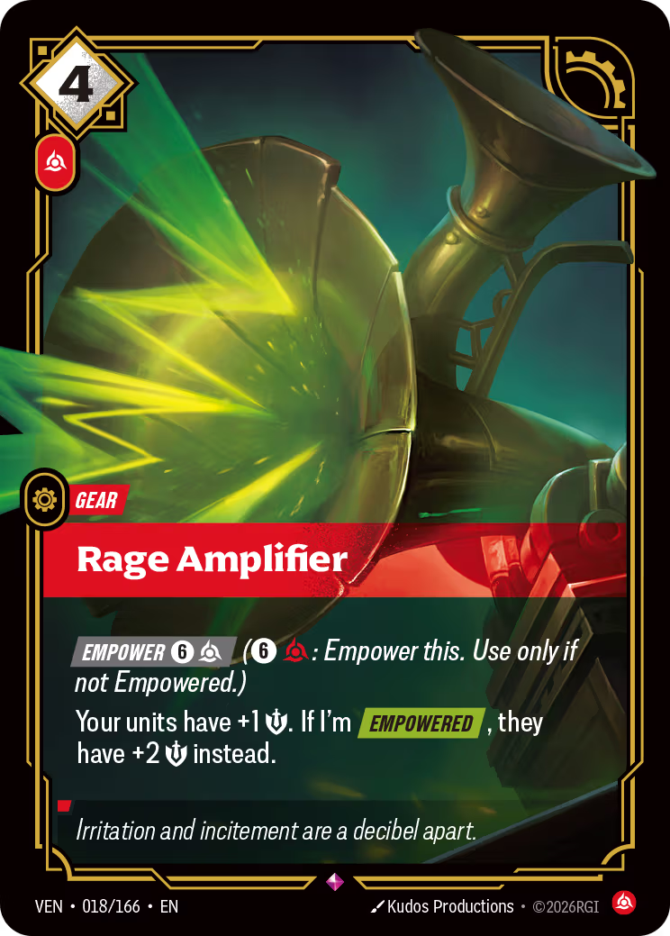 Rage Amplifier [VEN-018/166] [Vendetta]