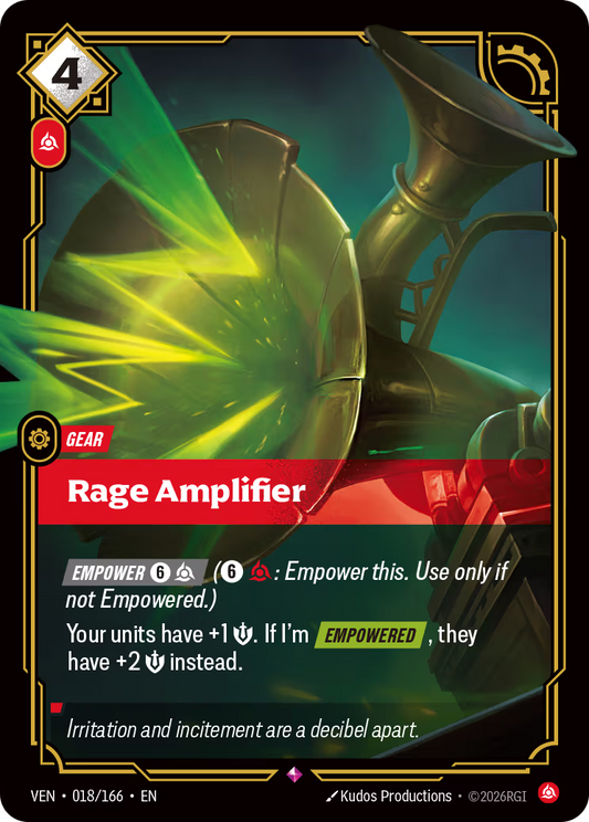 Rage Amplifier [VEN-018/166] [Vendetta]
