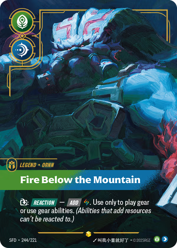 Fire Below the Mountain [SFD-244/221] [Spiritforged]