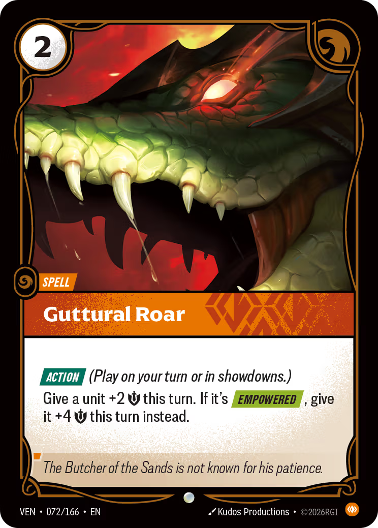 Guttural Roar [VEN-072/166] [Vendetta]