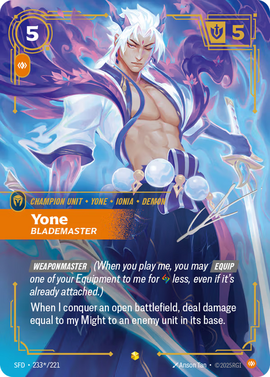 Yone, Blademaster [SFD-233*/221] [Spiritforged]