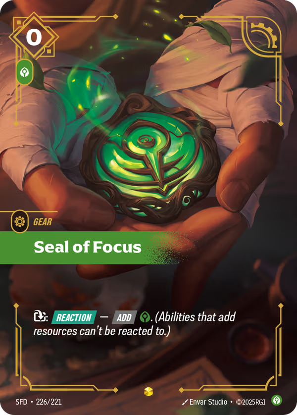 Seal of Focus [SFD-226/221] [Spiritforged]