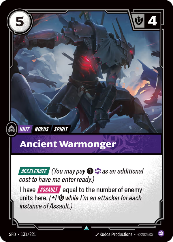 Ancient Warmonger [SFD-131/221] [Spiritforged]