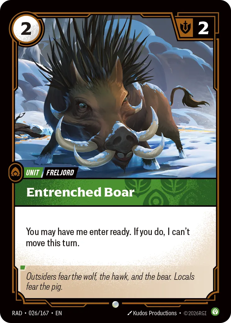 Entrenched Boar [RAD-026/167] [Radiance] [Foil]