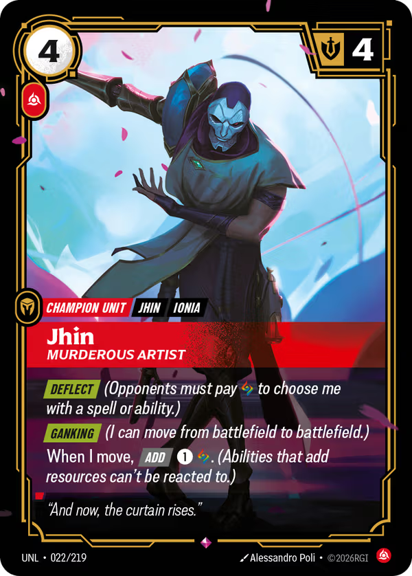 Jhin, Murderous Artist [UNL-022/219] [Unleashed]
