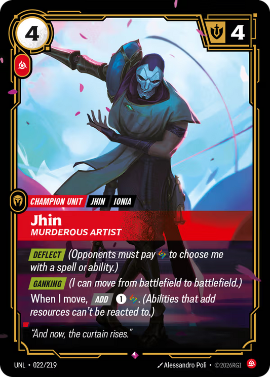 Jhin, Murderous Artist [UNL-022/219] [Unleashed]