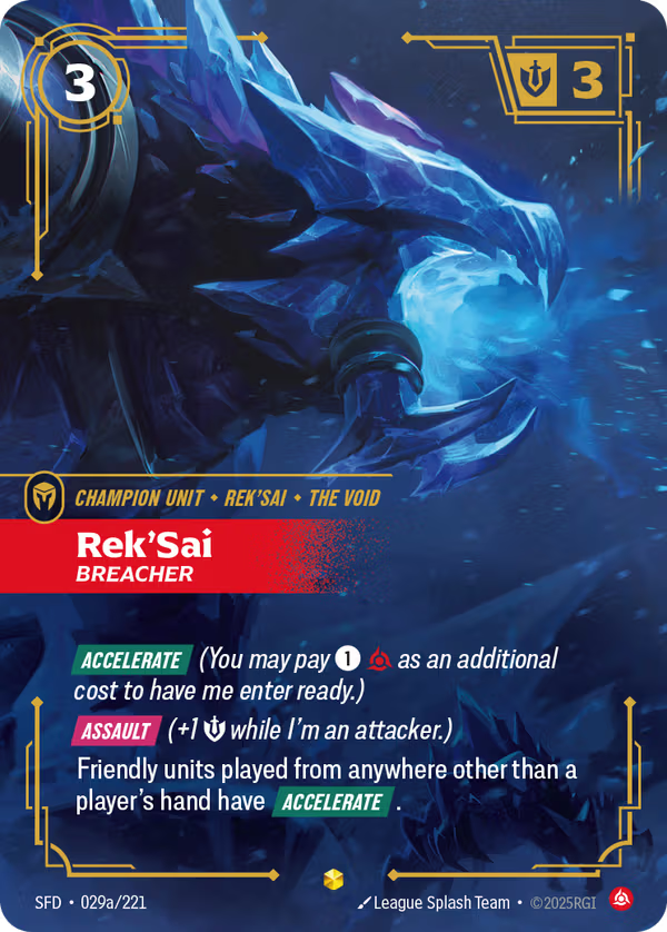 Rek'Sai, Breacher [SFD-029a/221] [Spiritforged]