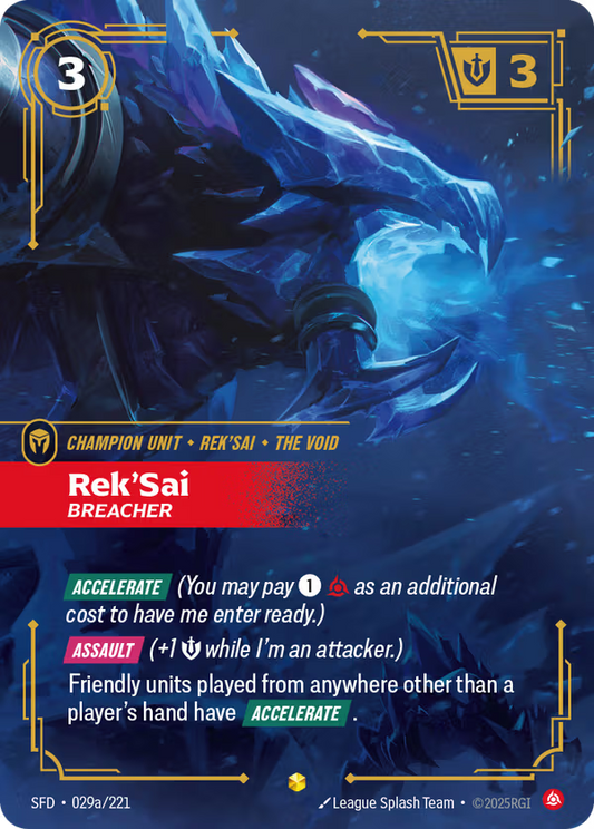 Rek'Sai, Breacher [SFD-029a/221] [Spiritforged]