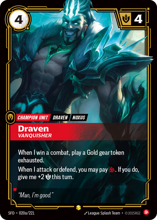 Draven, Vanquisher [SFD-020a/221] [Spiritforged]