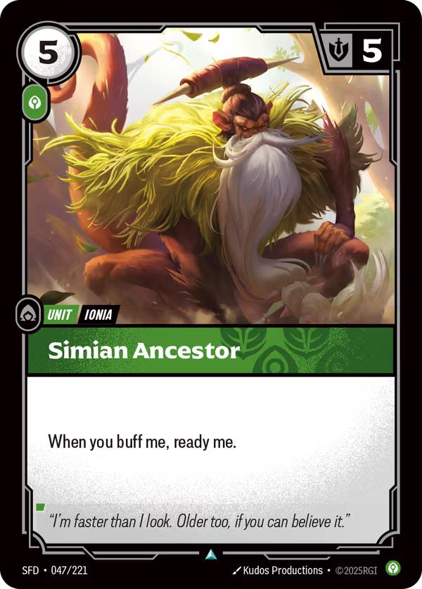 Simian Ancestor [SFD-047/221] [Spiritforged] [Foil]
