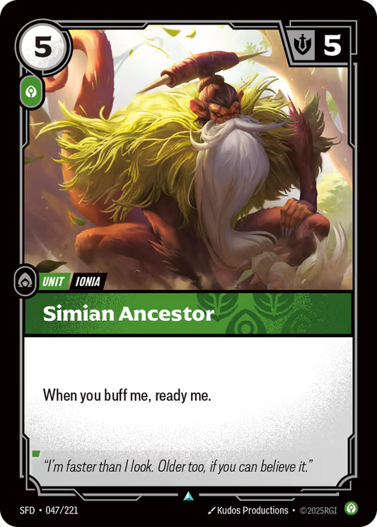 Simian Ancestor [SFD-047/221] [Spiritforged] [Foil]