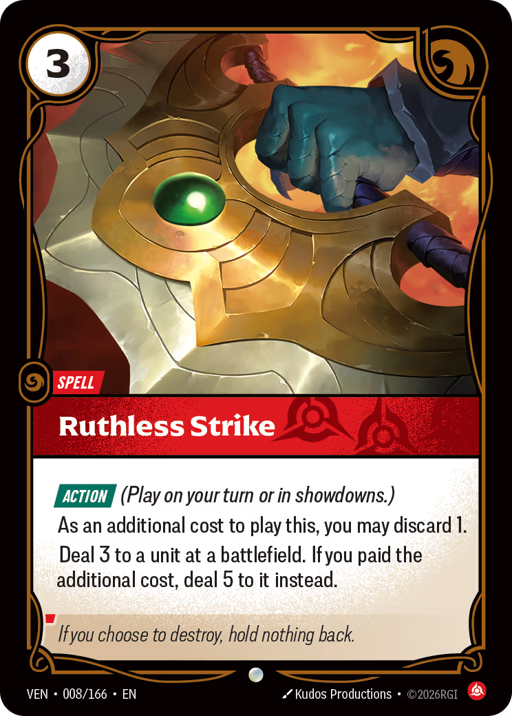 Ruthless Strike [VEN-008/166] [Vendetta]