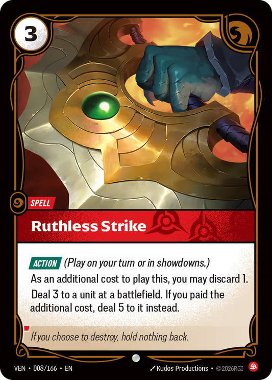 Ruthless Strike [VEN-008/166] [Vendetta] [Foil]
