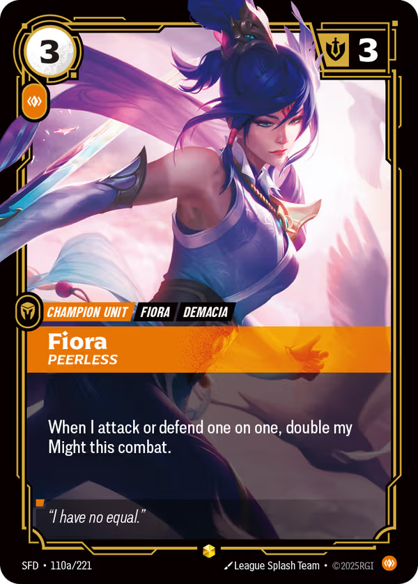 Fiora, Peerless [SFD-110a/221] [Spiritforged]