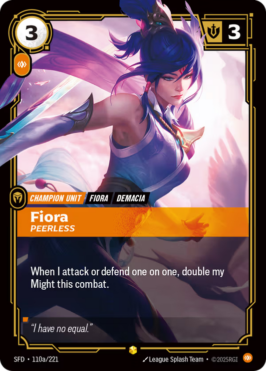 Fiora, Peerless [SFD-110a/221] [Spiritforged]