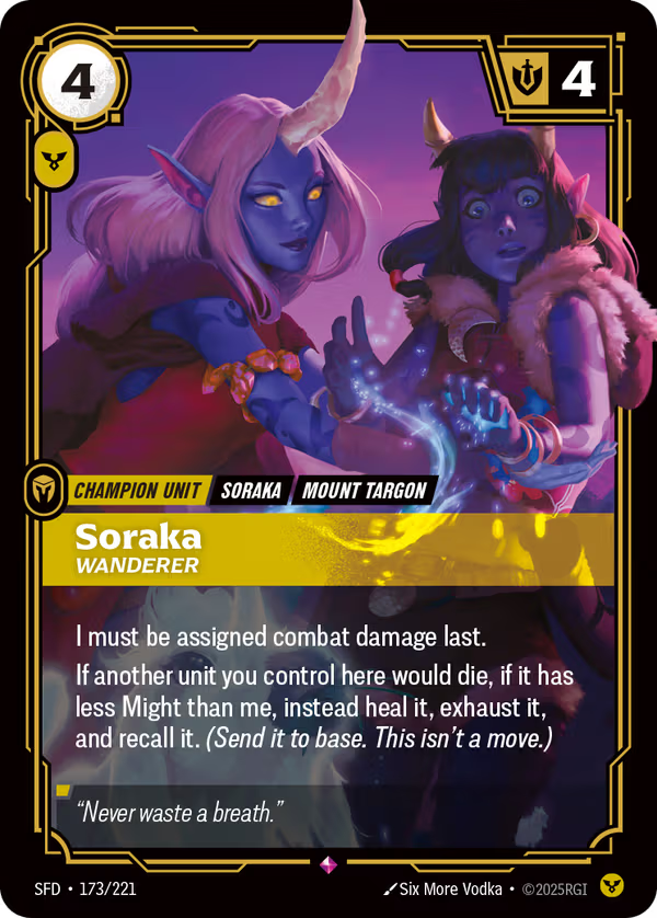 Soraka, Wanderer [SFD-173/221] [Spiritforged]