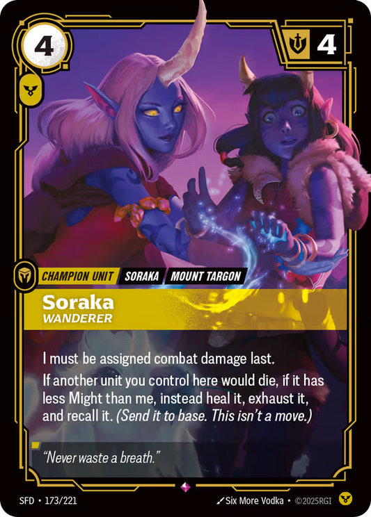 Soraka, Wanderer [SFD-173/221] [Spiritforged]