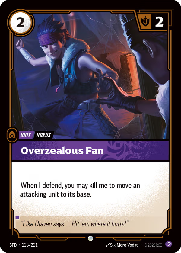 Overzealous Fan [SFD-128/221] [Spiritforged]