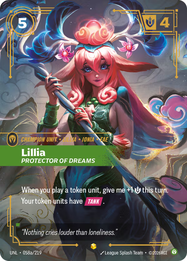 Lillia, Protector of Dreams [UNL-058a/219] [Unleashed]