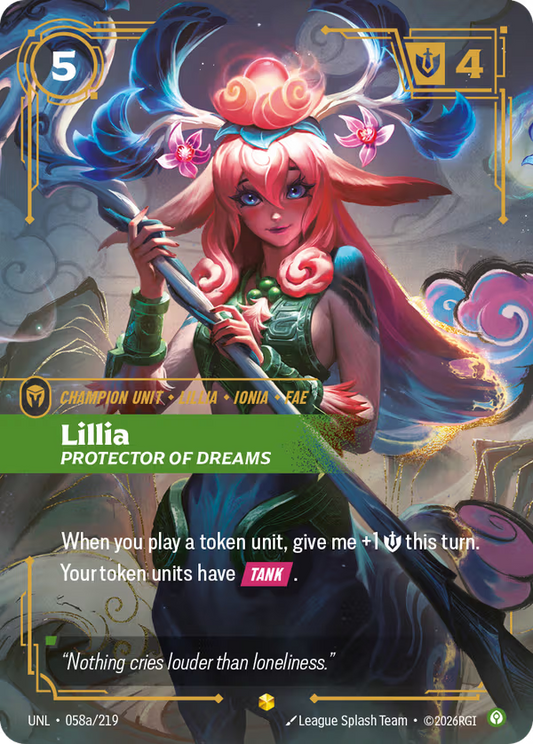 Lillia, Protector of Dreams [UNL-058a/219] [Unleashed]