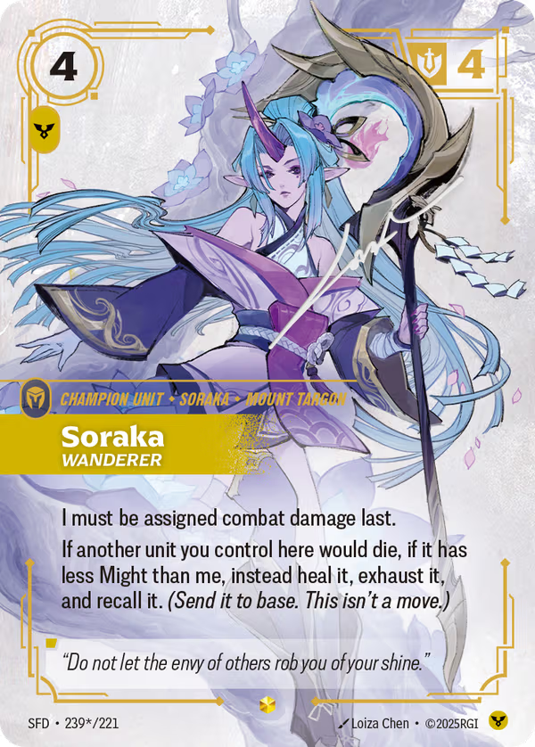 Soraka, Wanderer [SFD-239/221] [Spiritforged]