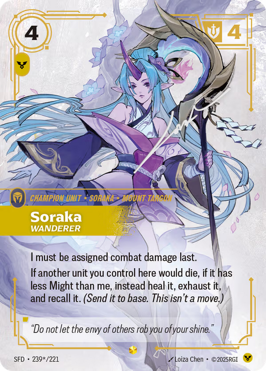 Soraka, Wanderer [SFD-239/221] [Spiritforged]