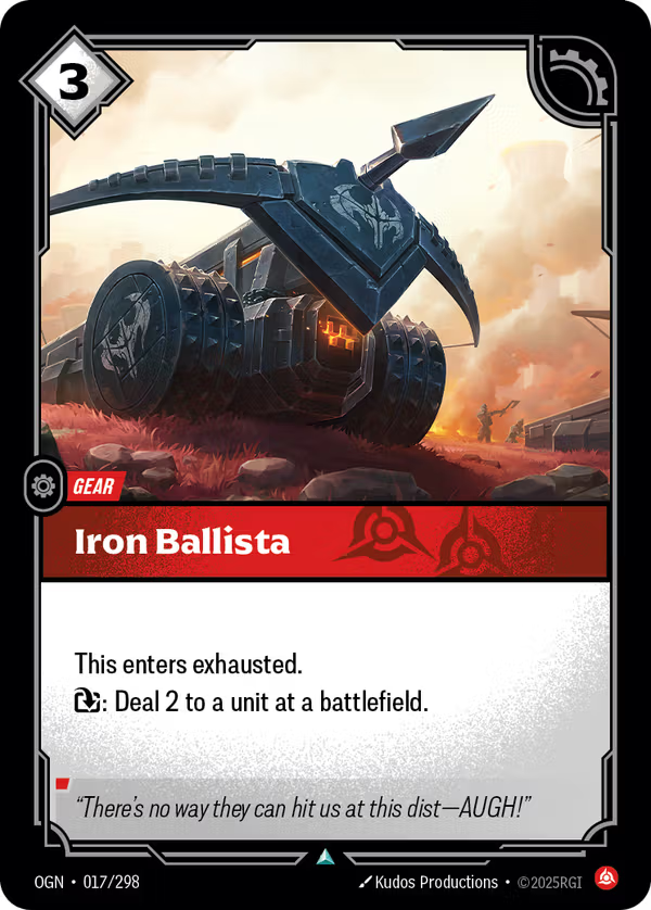 Iron Ballista [OGN-017/298] [Origins] [Foil]