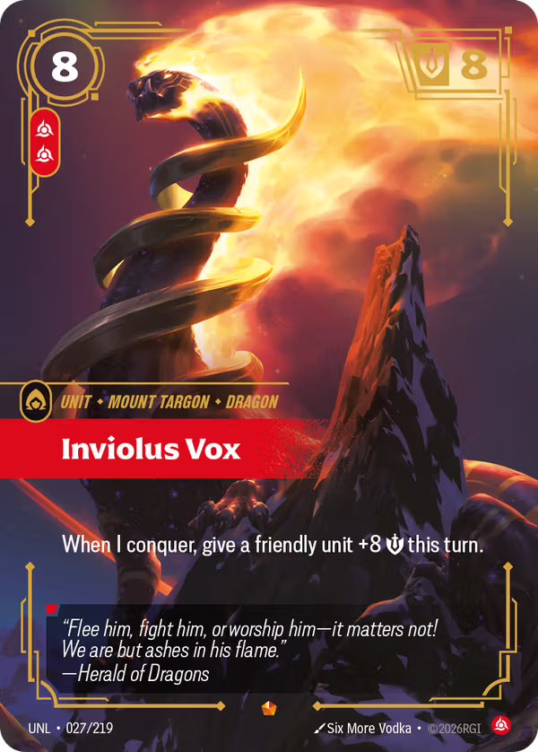 Inviolus Vox [UNL-027/219] [Unleashed]