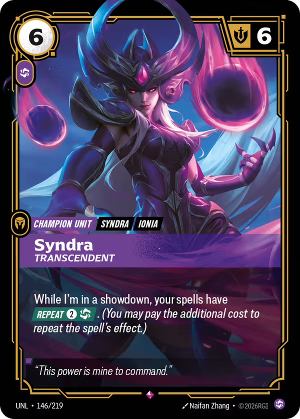 Syndra, Transcendent [UNL-146/219] [Unleashed]