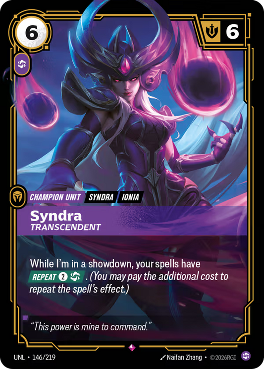 Syndra, Transcendent [UNL-146/219] [Unleashed]