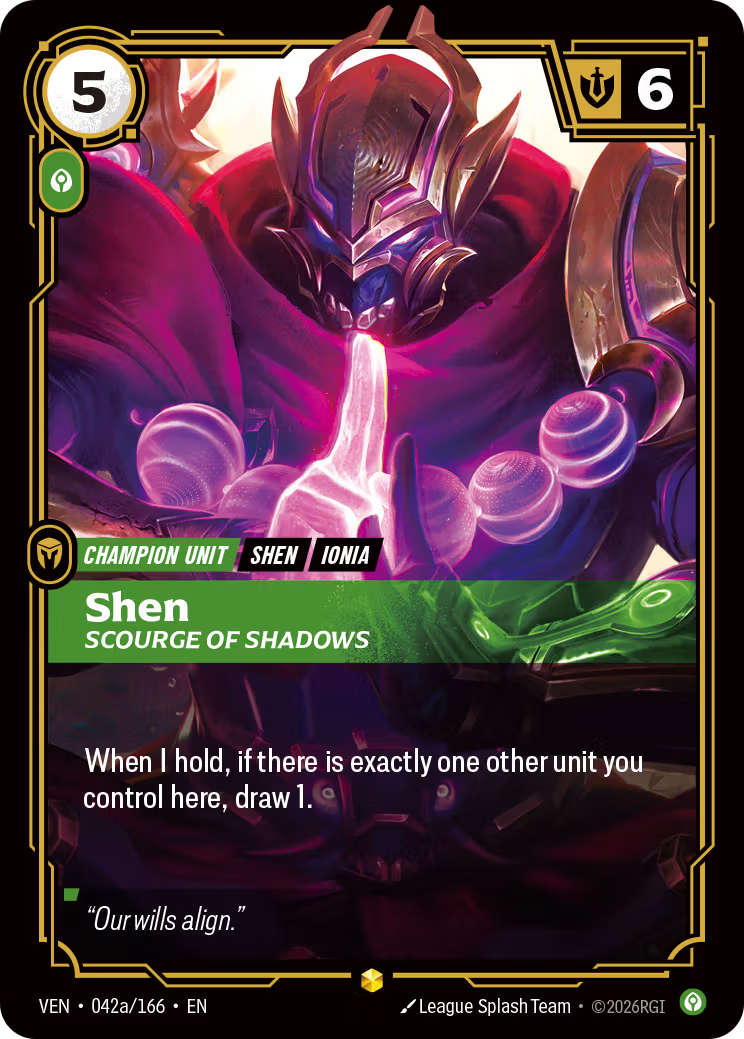 Shen, Scourge of Shadows [VEN-042a/166] [Vendetta]