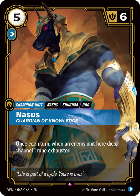 Nasus, Guardian of Knowledge [VEN-063/166] [Vendetta]