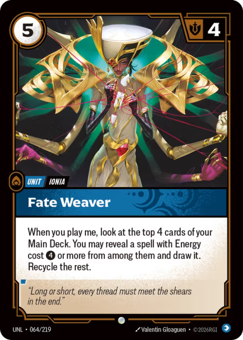 Fate Weaver [UNL-064/219] [Unleashed] [Foil]