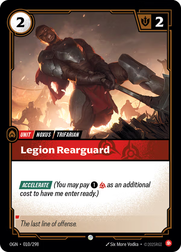 Legion Rearguard [OGN-010/298] [Origins] [Foil]
