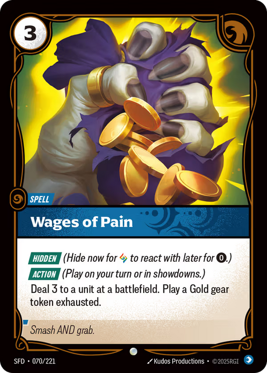 Wages of Pain [SFD-070/221] [Spiritforged]