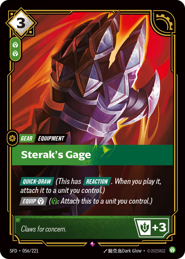 Sterak's Gage [SFD-056/221] [Spiritforged]