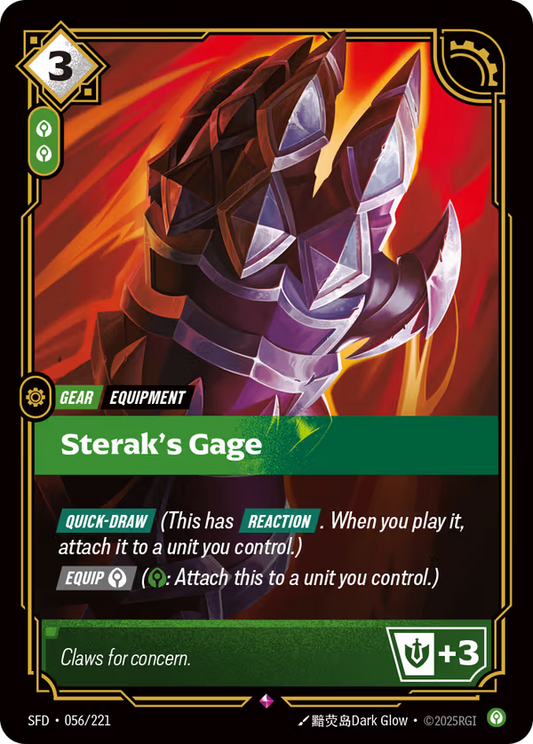 Sterak's Gage [SFD-056/221] [Spiritforged]
