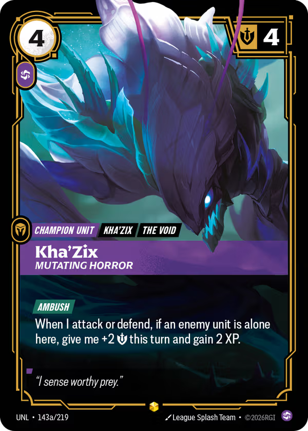 Kha'Zix, Mutating Horror [UNL-143a/219] [Unleashed]