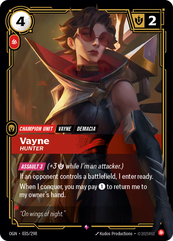 Vayne, Hunter [OGN-035/298] [Origins]
