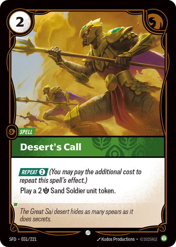 Desert's Call [SFD-031/221] [Spiritforged]