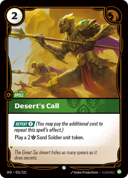 Desert's Call [SFD-031/221] [Spiritforged]