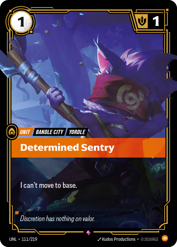 Determined Sentry [UNL-111/219] [Unleashed]