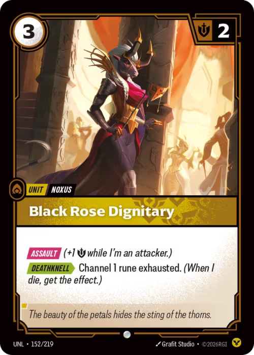 Black Rose Dignitary [UNL-152/219] [Unleashed]